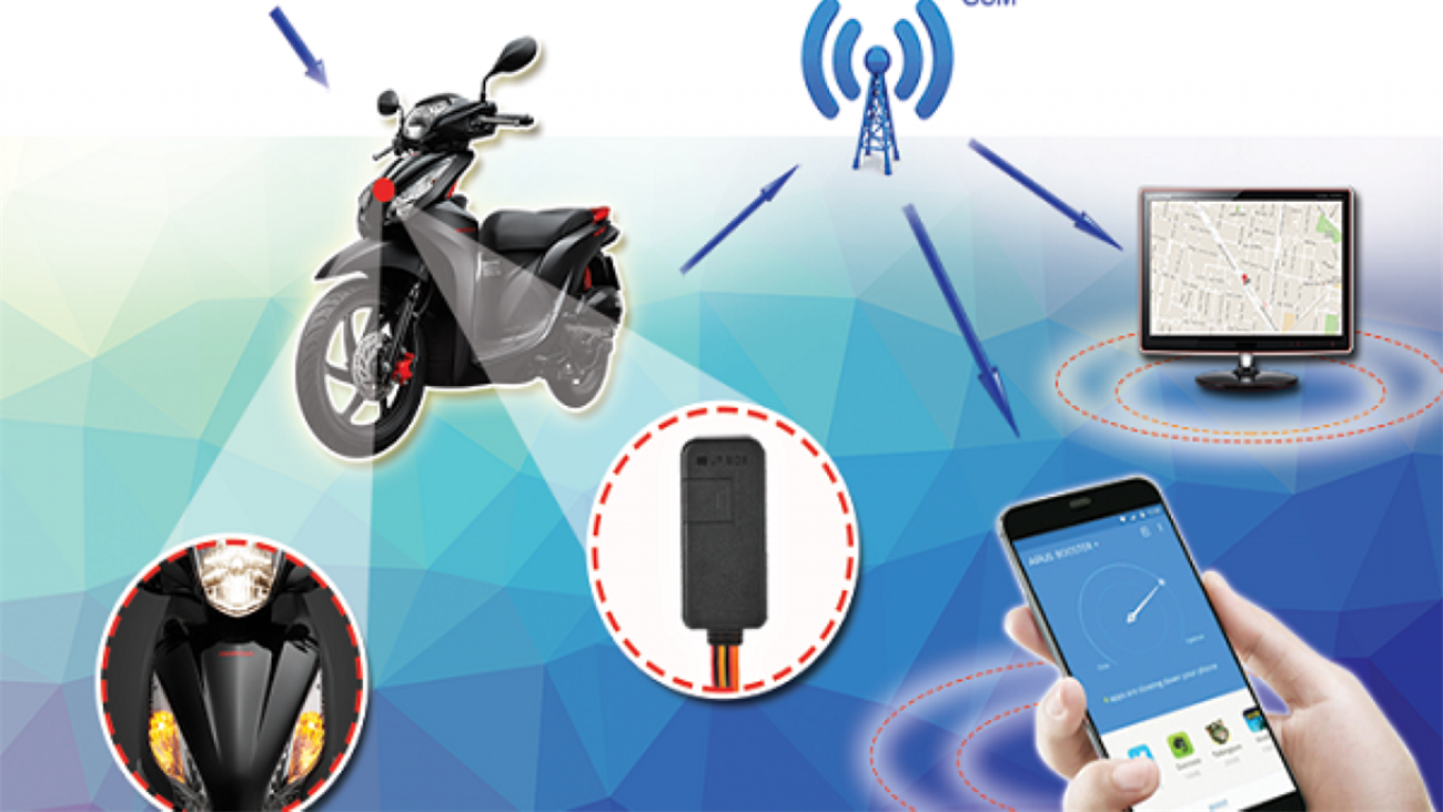 Định vị xe máy bằng điện thoại giúp kiểm soát phương tiện mọi lúc mọi nơi